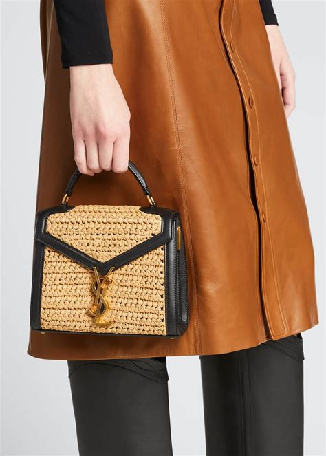 ysl cassandra bag raffia|yves saint laurent cassandra bag.